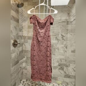 Mauve cocktail dress